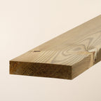 4" x 1" Treated Scandinavian Redwood Planed Square Edge Board