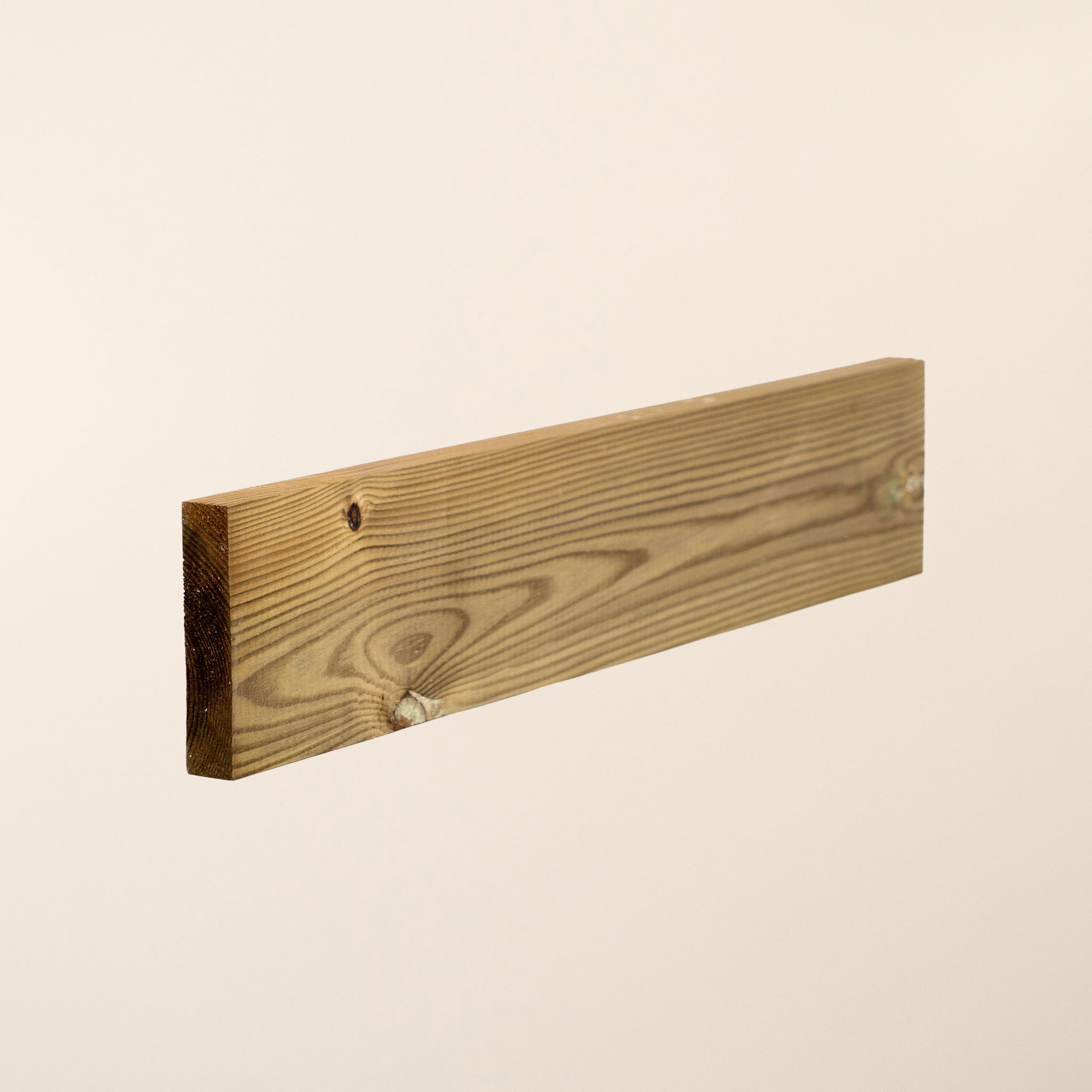 4" x 1" Treated Scandinavian Redwood Planed Square Edge Board