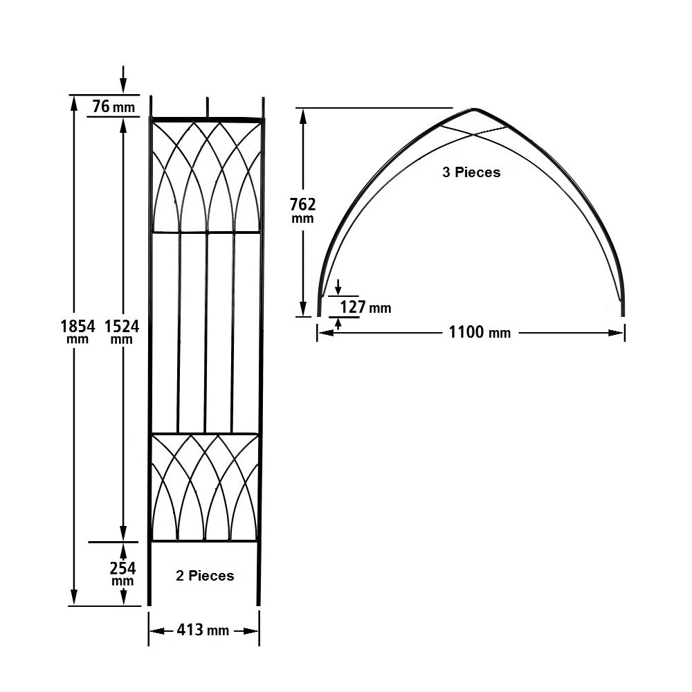 Altarnun Metal Garden Arch