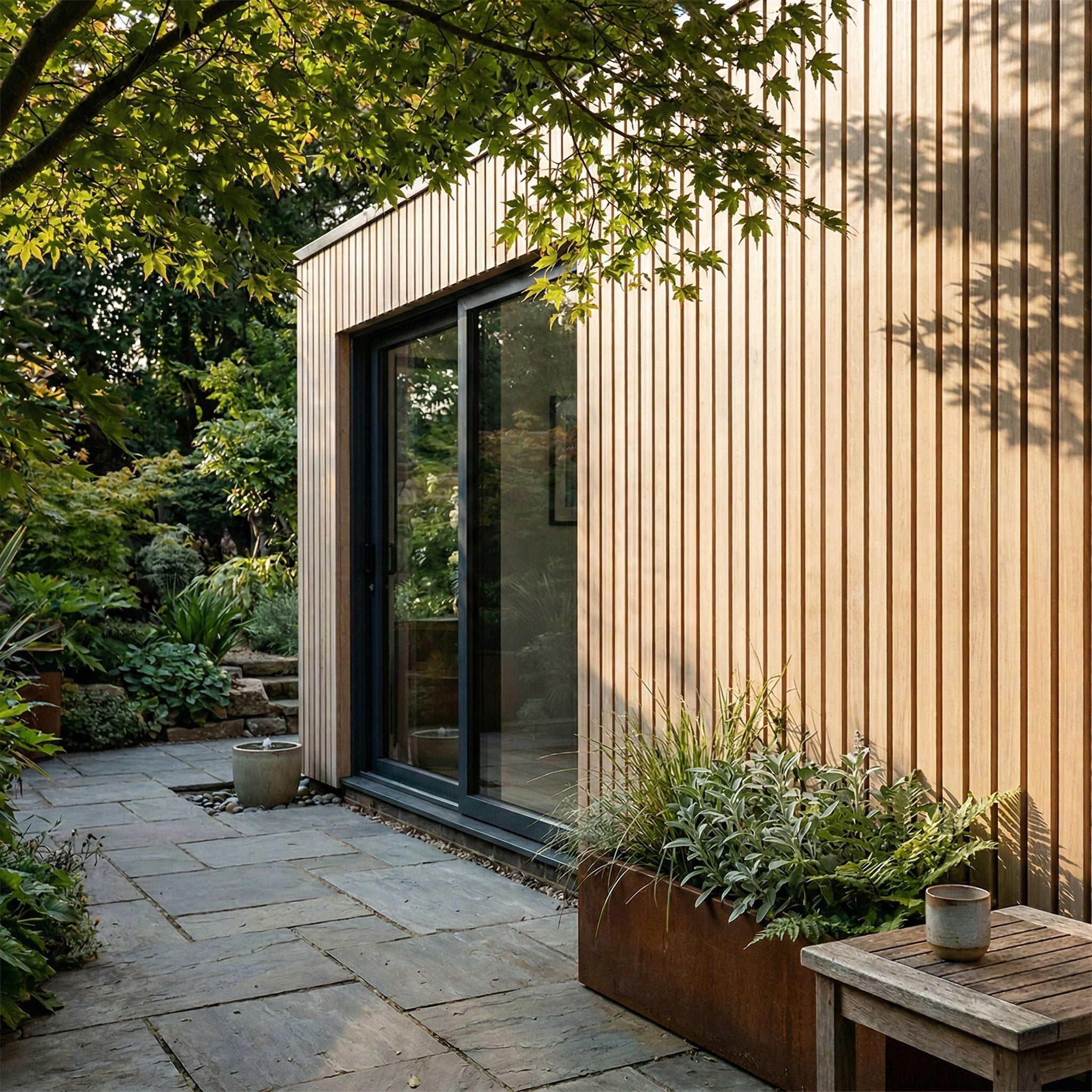 Accoya Slatted Shadow Gap 145mm x 18mm Cladding