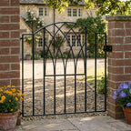 Altarnun Steel Stepped Bow Top Garden Gate