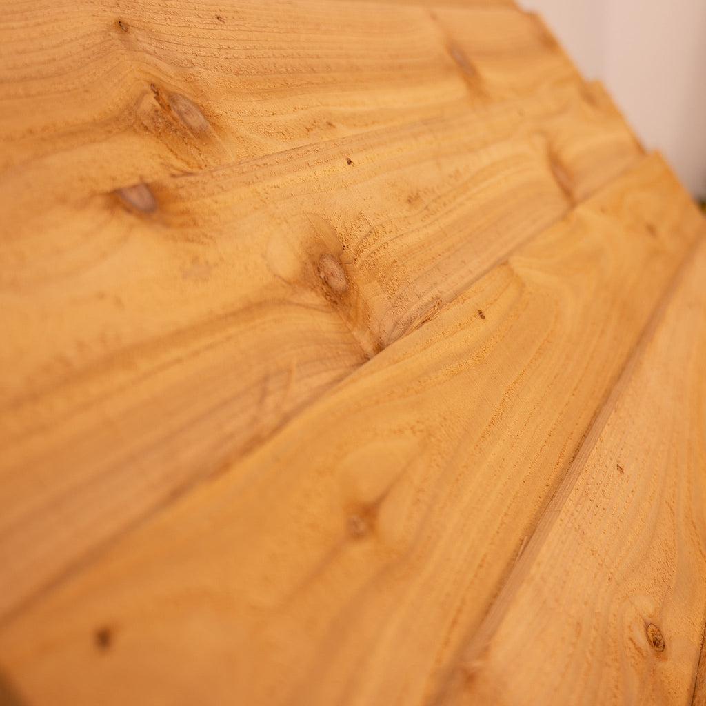 Lean-To Cedar Featheredge Roof Oak Hardwood Gazebo