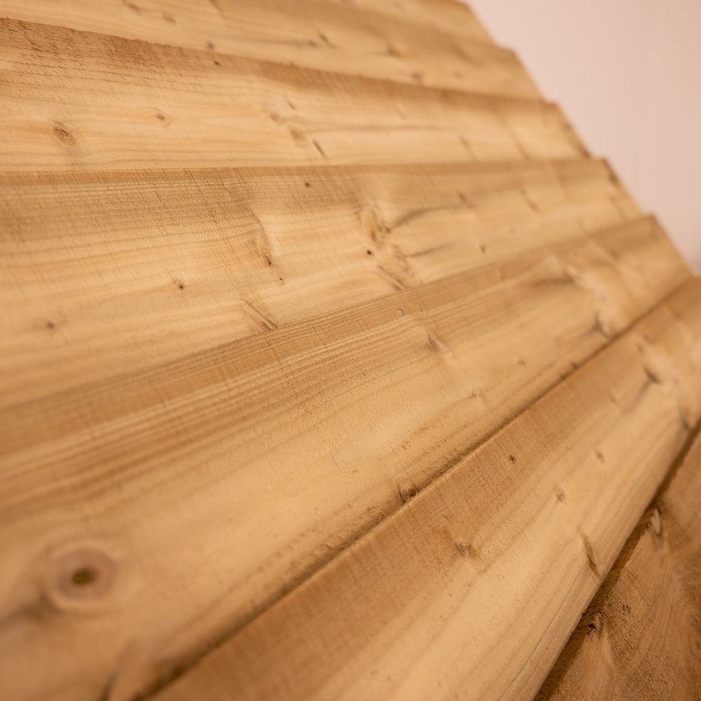 Ruby Lean-To Treated Featheredge Roof Planed British Larch Gazebo