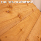 Cedar Featheredge Roof Oak Car Port