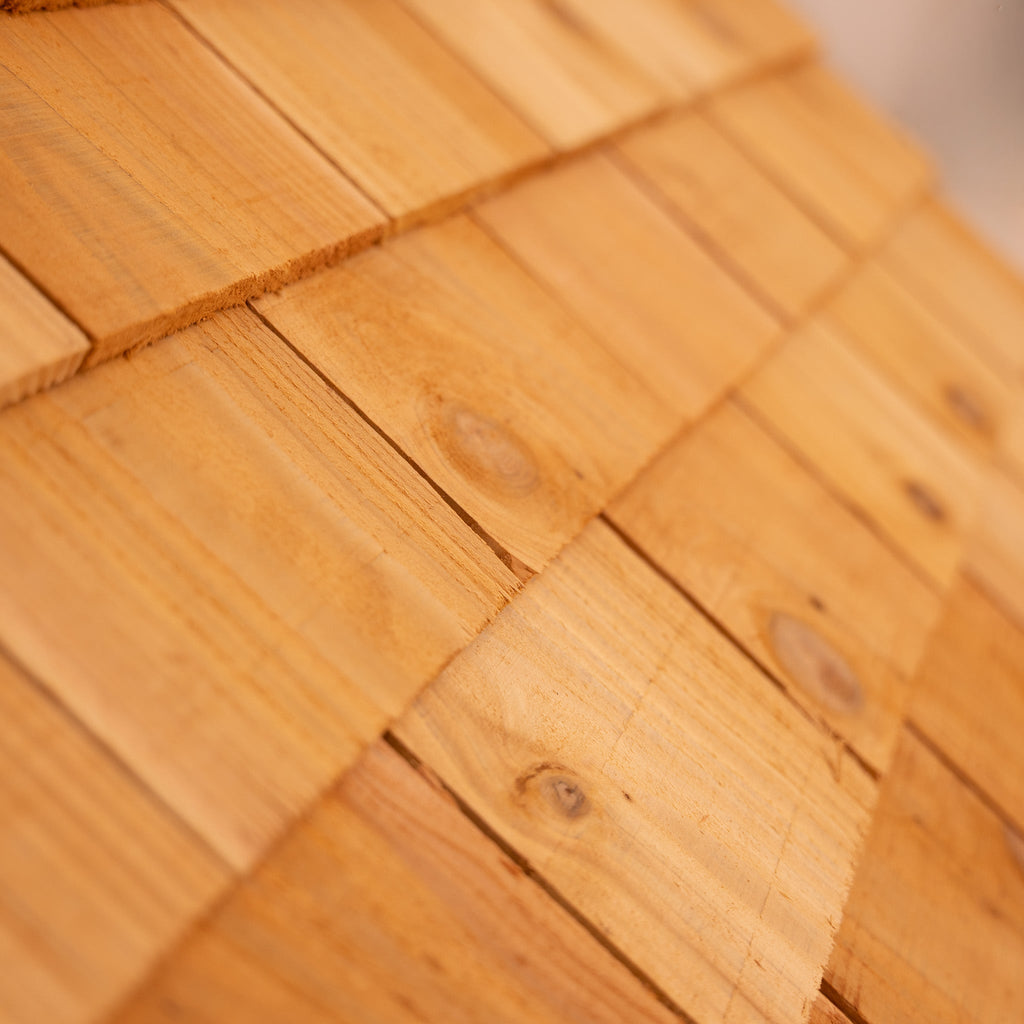 Cedar Shingle Roof Wooden Garage