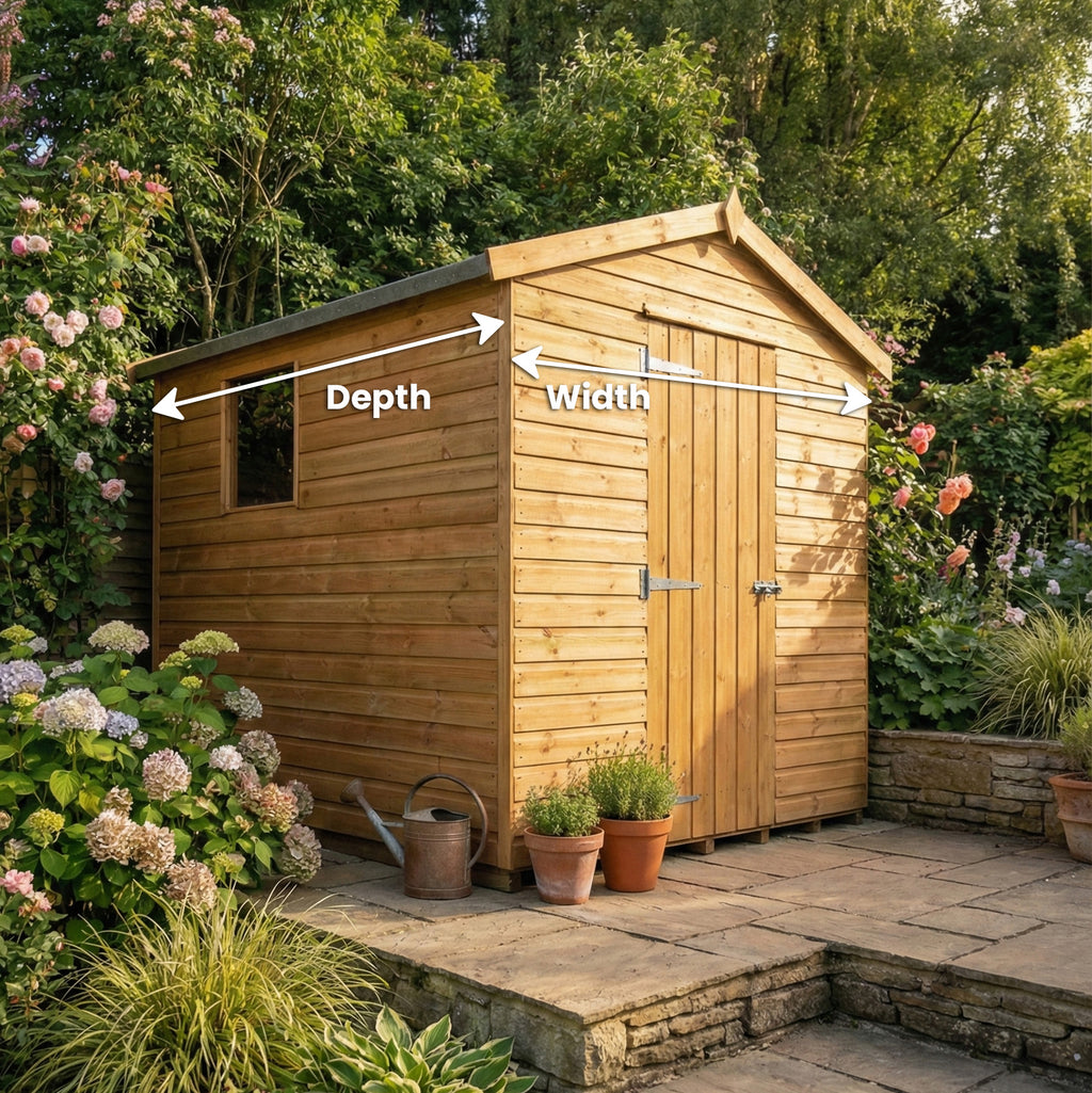 Ruby Felt Roof Apex Shed