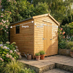 Ruby Felt Roof Apex Shed