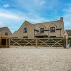 Planed Scandinavian Redwood 5-Bar Field/Driveway Gate