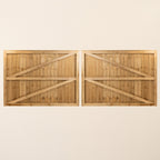 Shebbear Pressure Treated Timber Featheredge Driveway Gate Pair