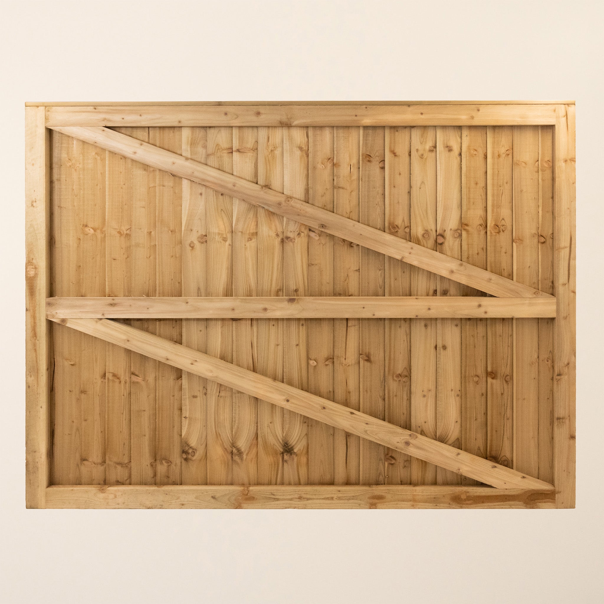 Shebbear Pressure Treated Timber Featheredge Driveway Gate Pair