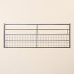 IAE Galvanised Steel 5-Rail Half-Meshed Gate