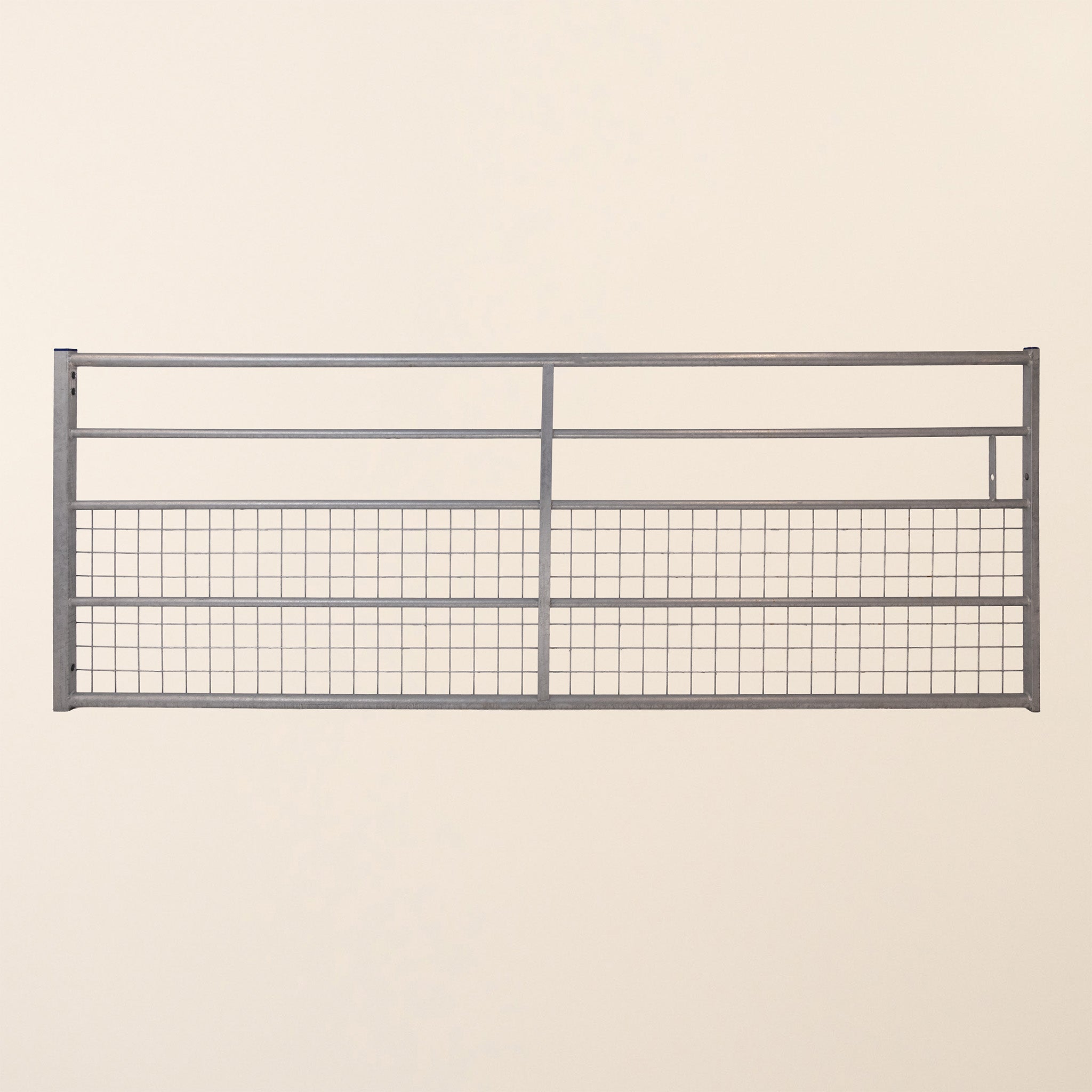 IAE Galvanised Steel 5-Rail Half-Meshed Gate