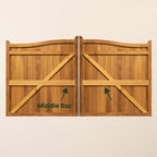 Iroko Thicker Bottom / Middle Rail for Gates (Allows for Automation - Pair)
