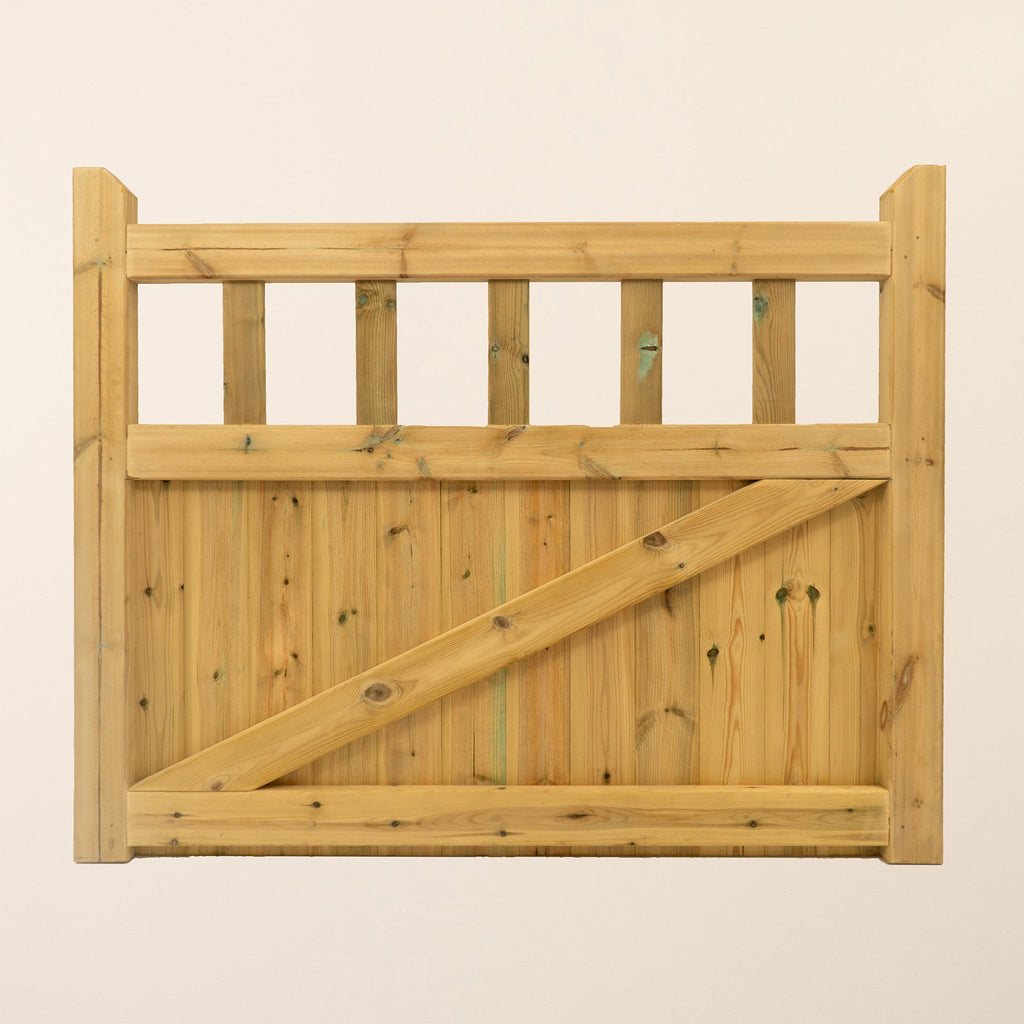 Cottage Scandinavian Redwood Mortise & Tenon Side Gate