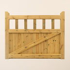 Cottage Scandinavian Redwood Mortise & Tenon Side Gate