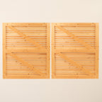 Larch Slatted Gates Pair