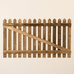 Pressure Treated Picket Side Gate Pointed Top (0.9m)