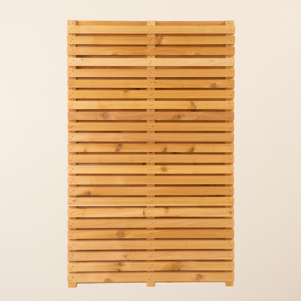 Double Sided Planed Cedar/Larch Slatted Panel (Horizontal)