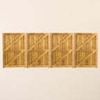 Croyde Scandinavian Redwood Bifold 4-Leaf Driveway Gate