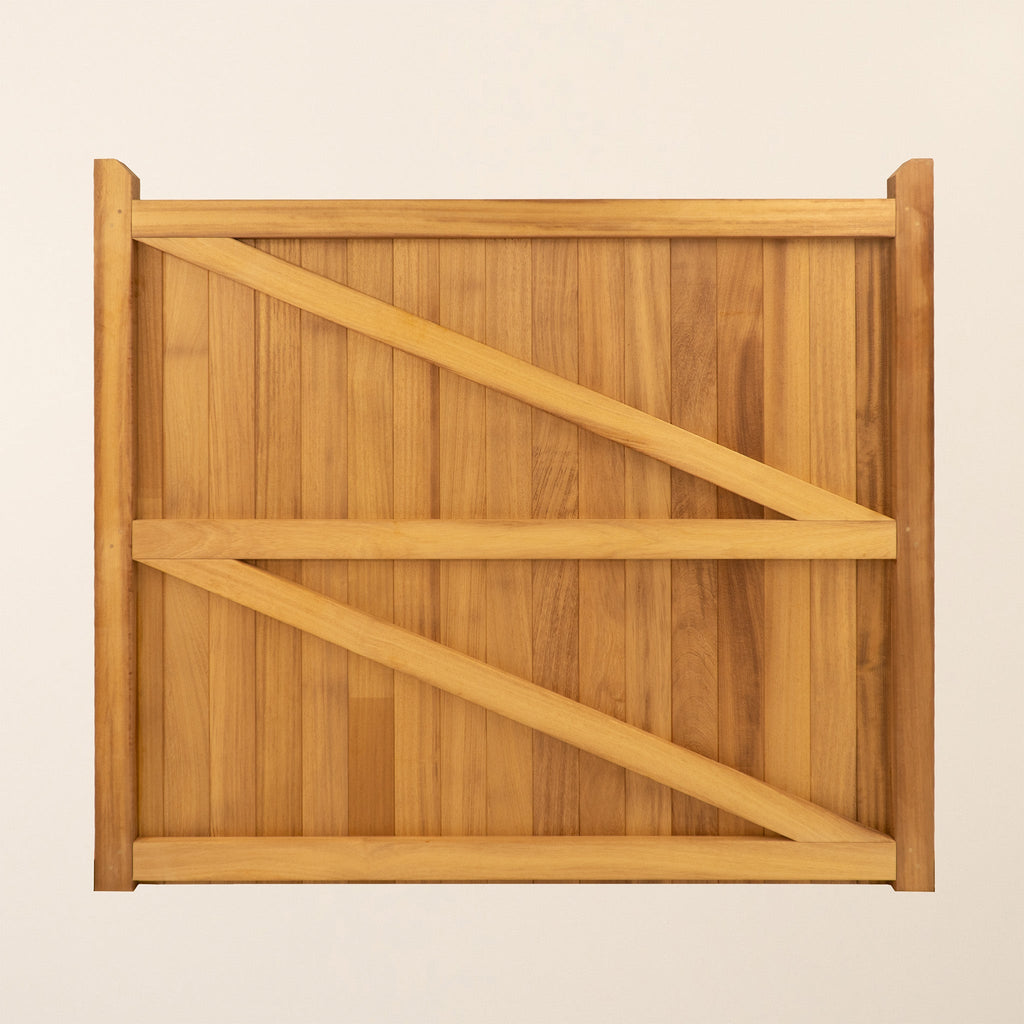 Highampton Iroko Mortise & Tenon Single Entrance Gate