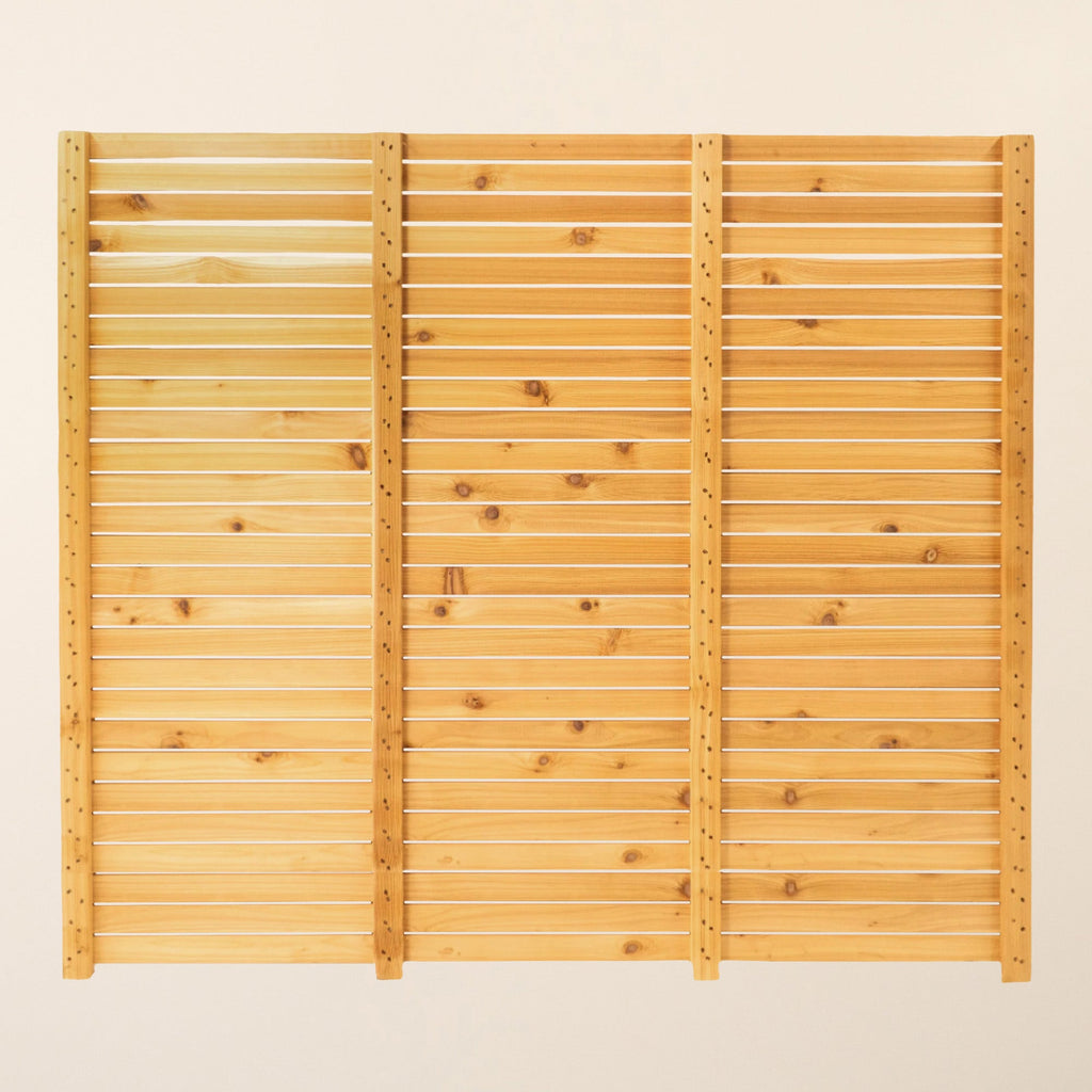 Cedar / Larch Slatted Fence Panels (6mm Spacings)