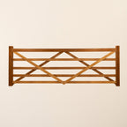 Iroko 5-Bar Entrance Gate
