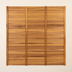 Iroko Slatted Fence Panels (6mm Spacings)