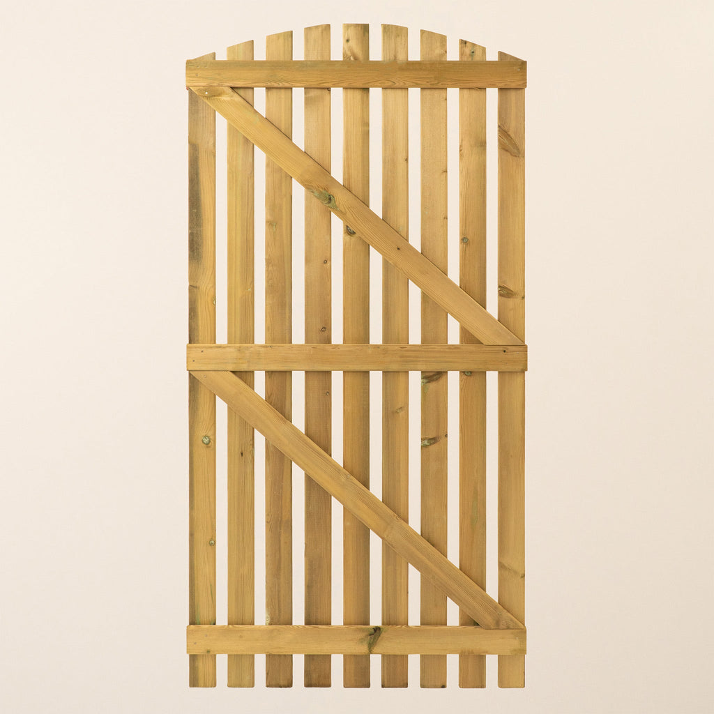 Premium Picket Curved Top 6ft x 3ft Gate