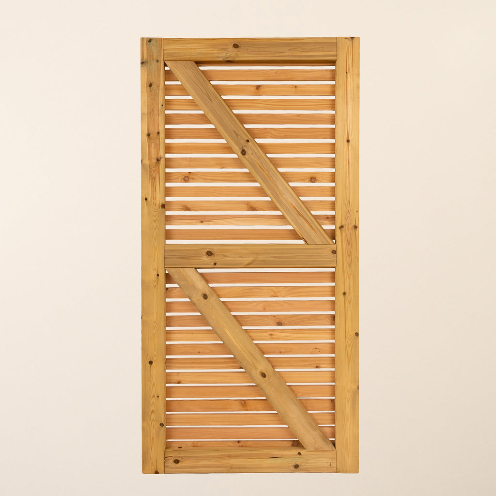 Cedar Slatted Gate (with Bracing)