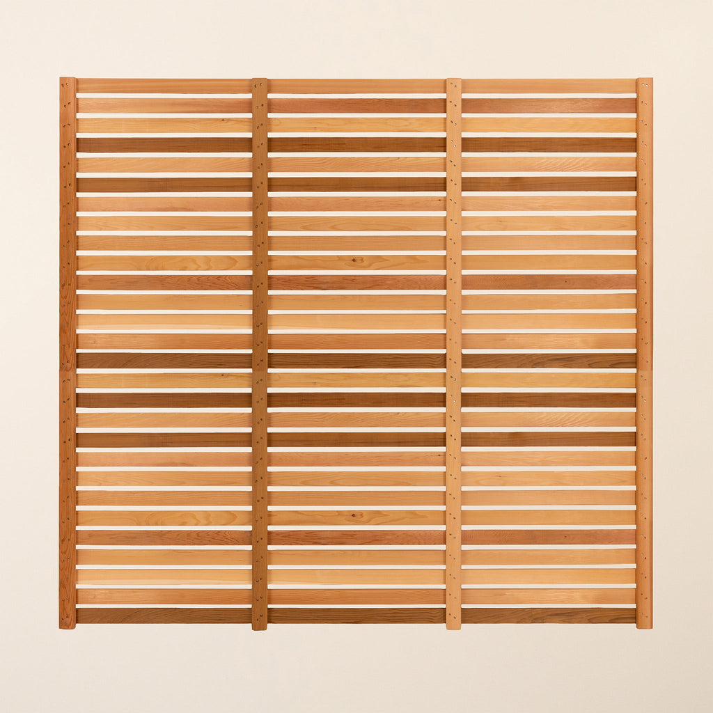 Canadian Cedar Slatted Fence Panels