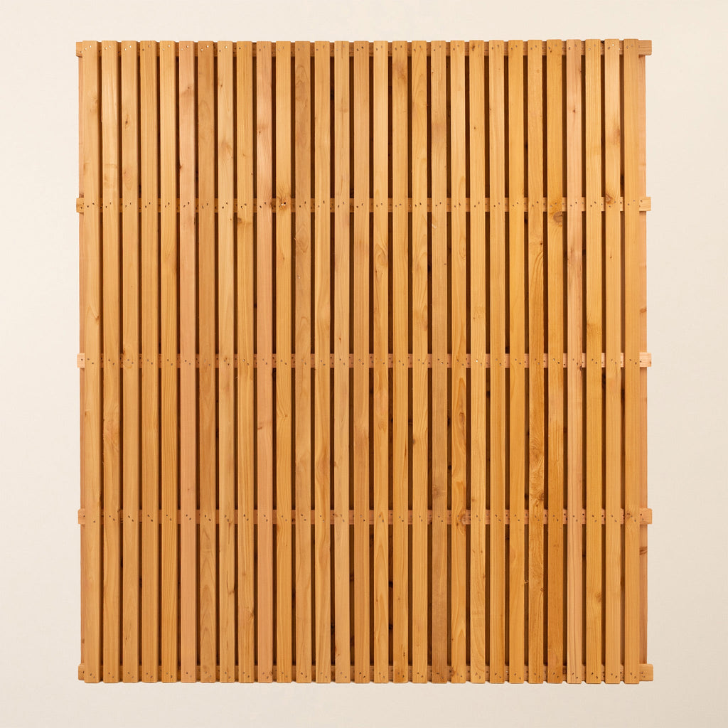 Double Sided Planed Cedar / Larch Slatted Panel (Vertical)