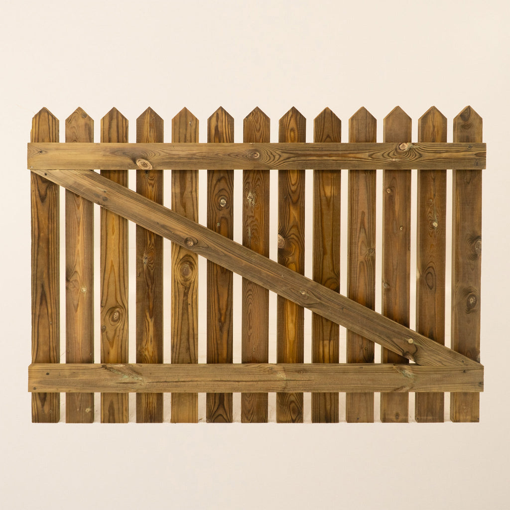 Picket Pressure Treated Side Gate Pointed Top (1.2m)