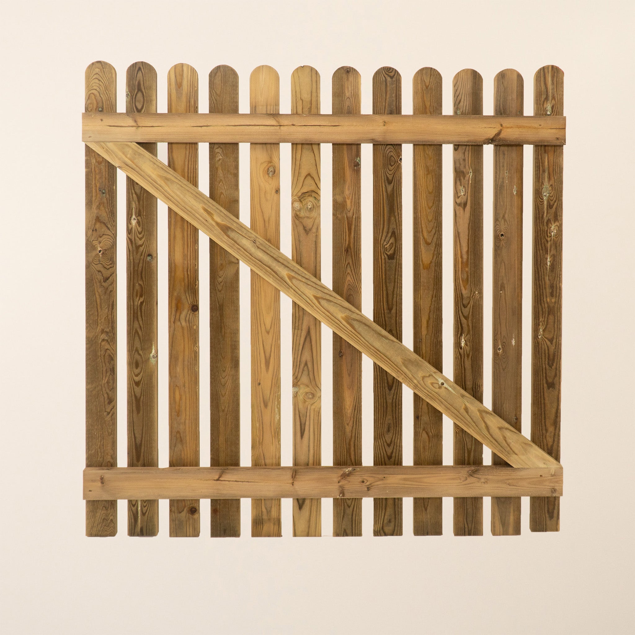 Pressure Treated Picket Side Gate Round Top 1.5m