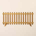 Portable Freestanding Scandinavian Redwood Treated Picket Fence Panel