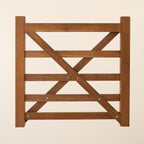 Iroko 5-Bar Entrance Gate