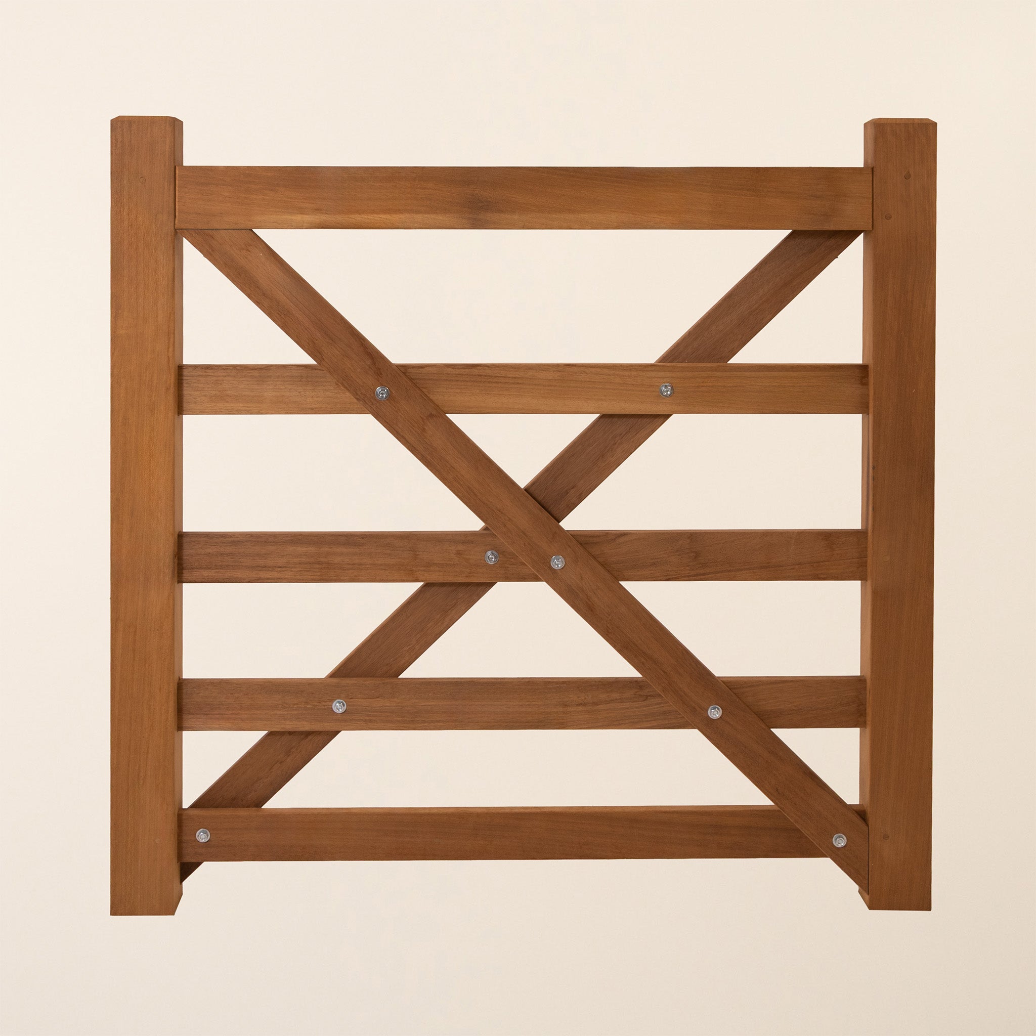 Iroko 5-Bar Entrance Gate