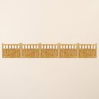 Cottage Scandinavian Redwood Bifold 5-Leaf Driveway Gate