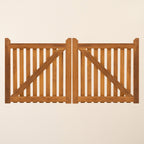 Salcombe Iroko Driveway Gate Pair