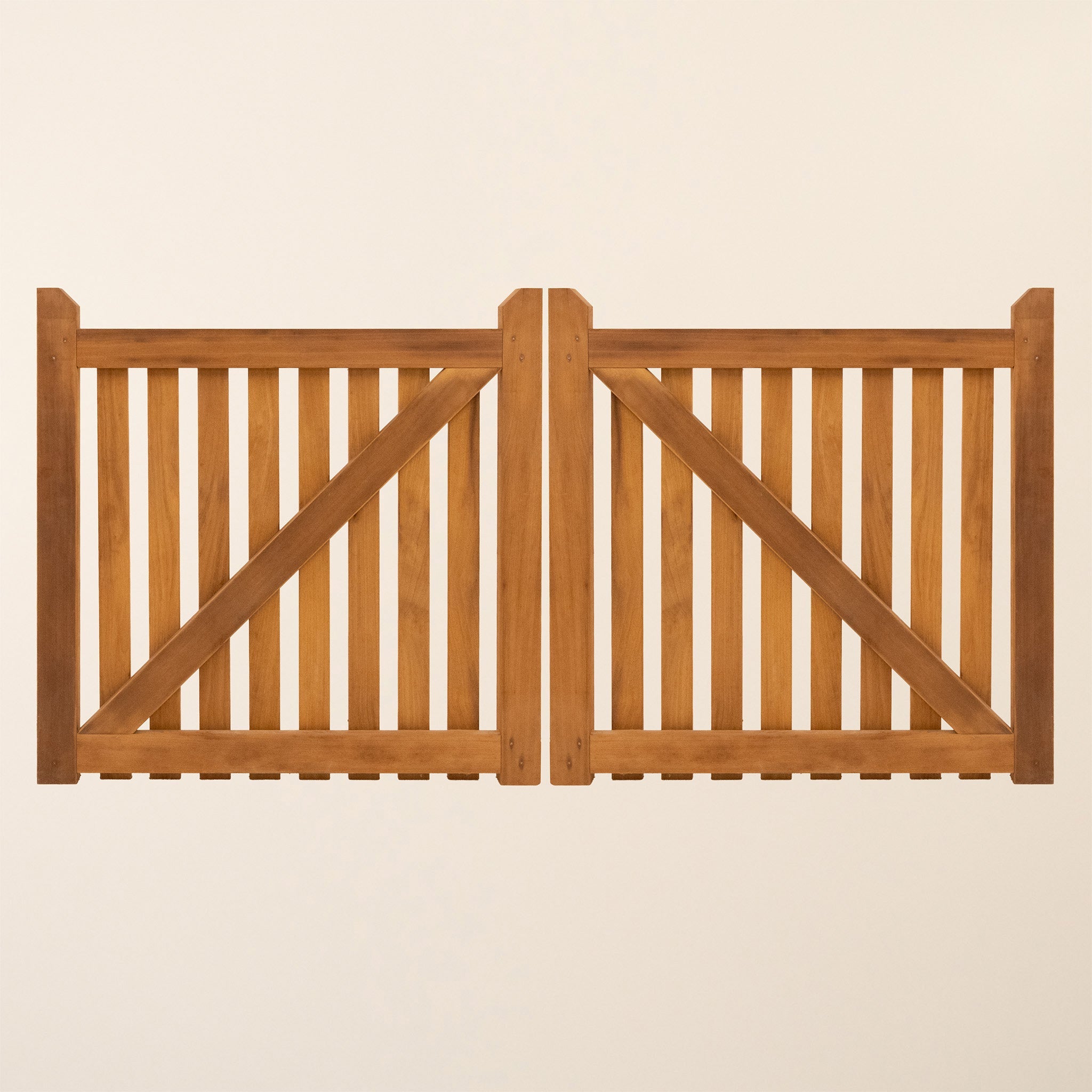 Salcombe Iroko Driveway Gate Pair