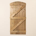 Instow Scandinavian Redwood Curved Top Tongue & Groove Side gate (2.4m High)