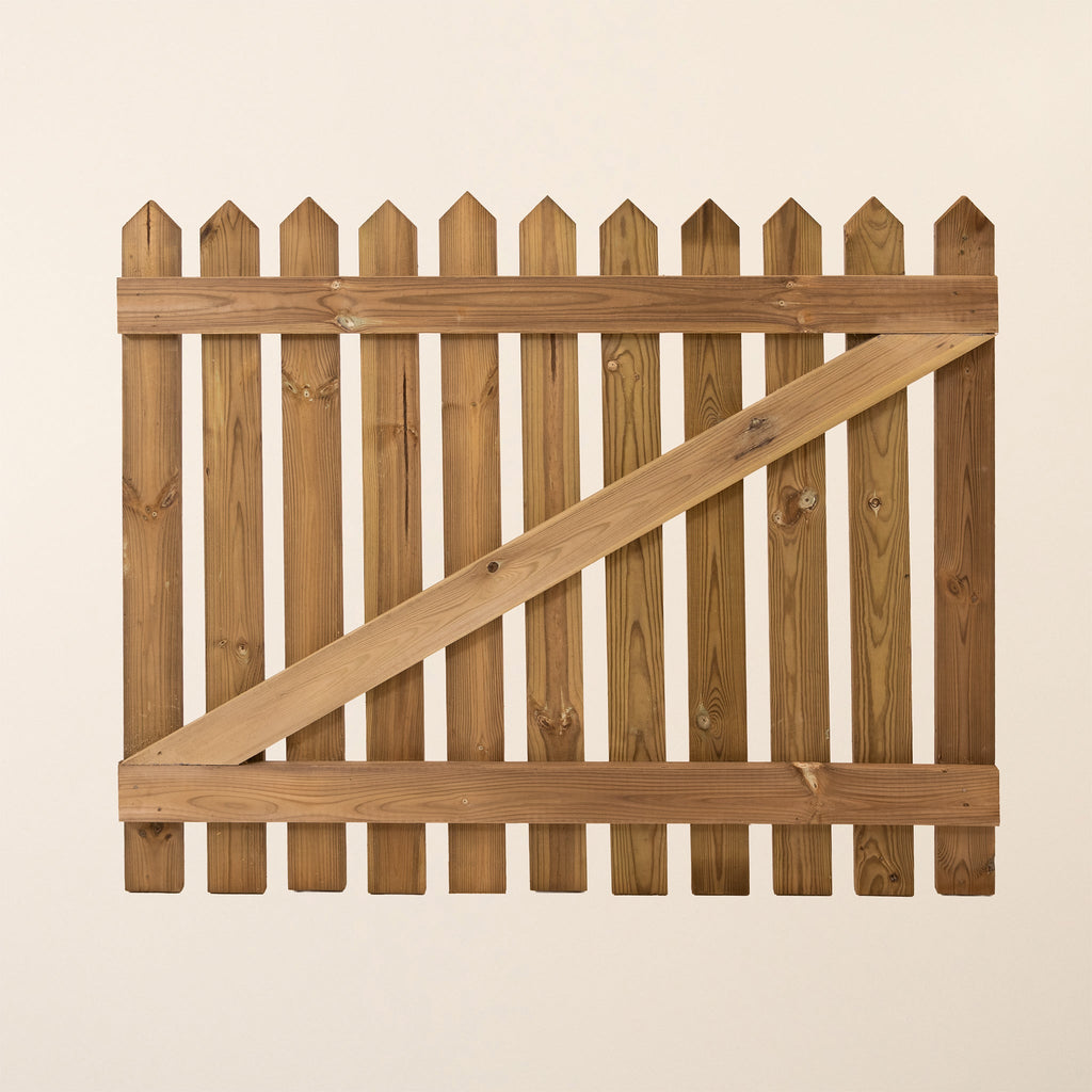 Pressure Treated Picket Side Gate Pointed Top (0.9m)