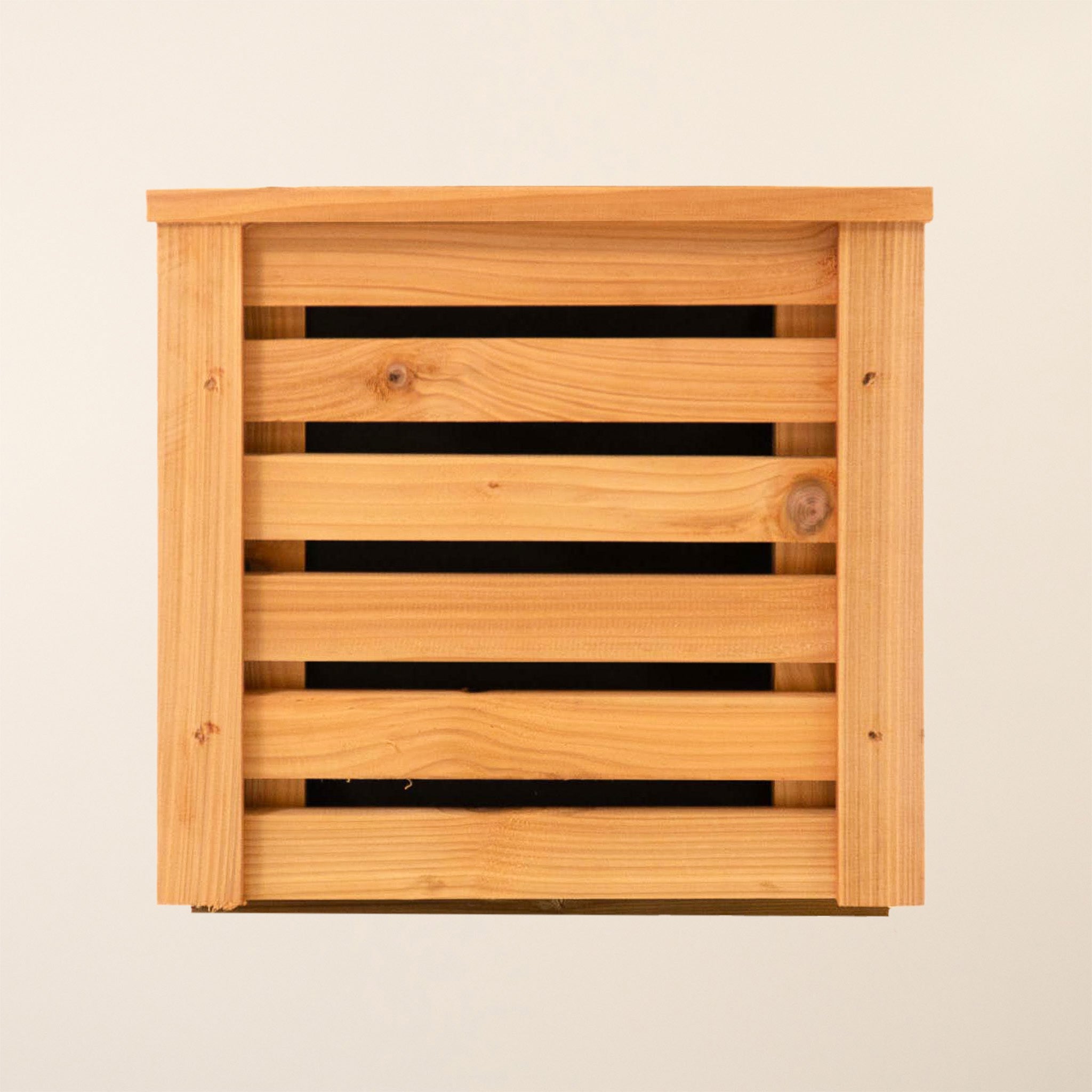 Premium Cedar Horizontal Slatted Panel Planter