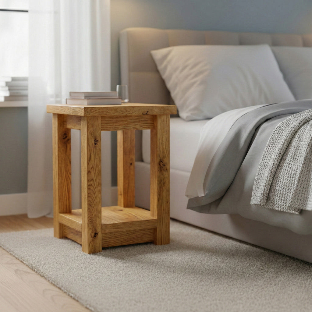 Highampton Scandinavian Pine Bedside Table