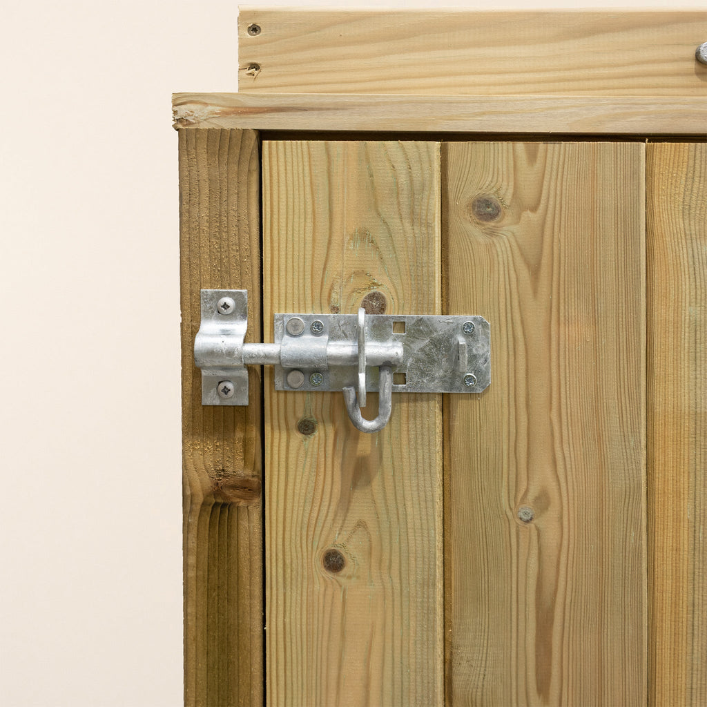 Scandinavian Redwood Wheelie Bin Box Storage Unit