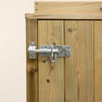 Scandinavian Redwood Wheelie Bin Box Storage Unit