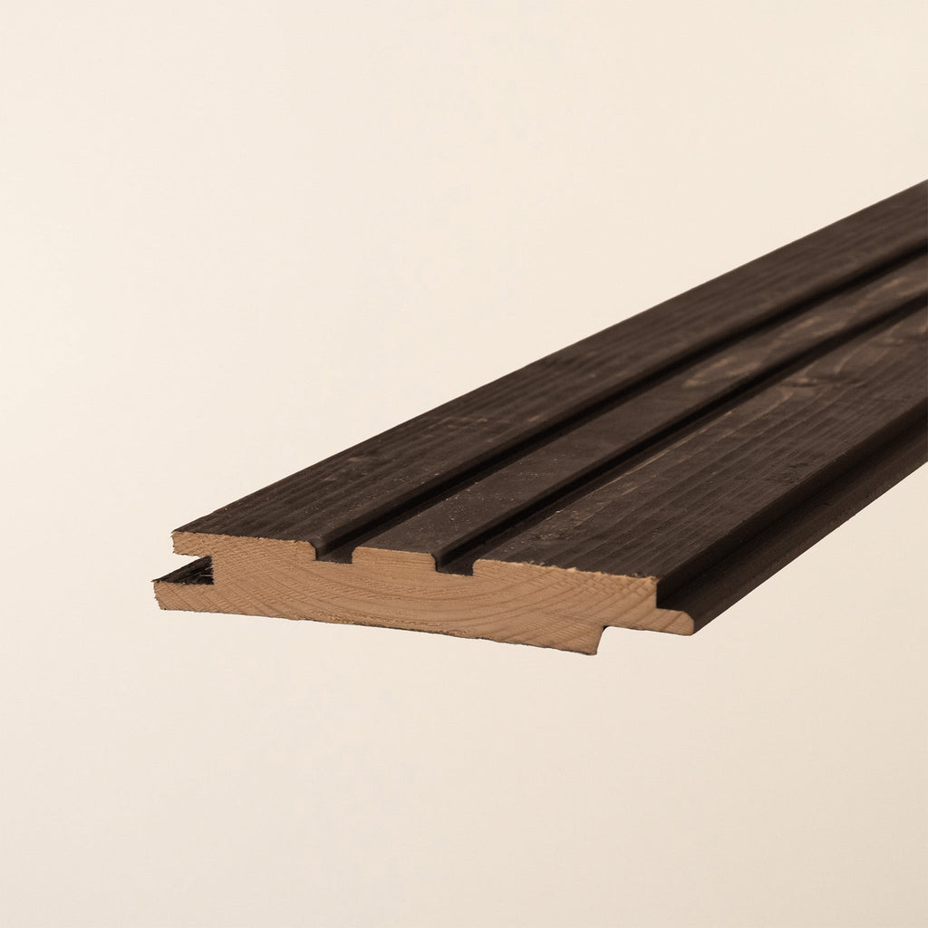 Wooden Shadow Gap Black Cladding