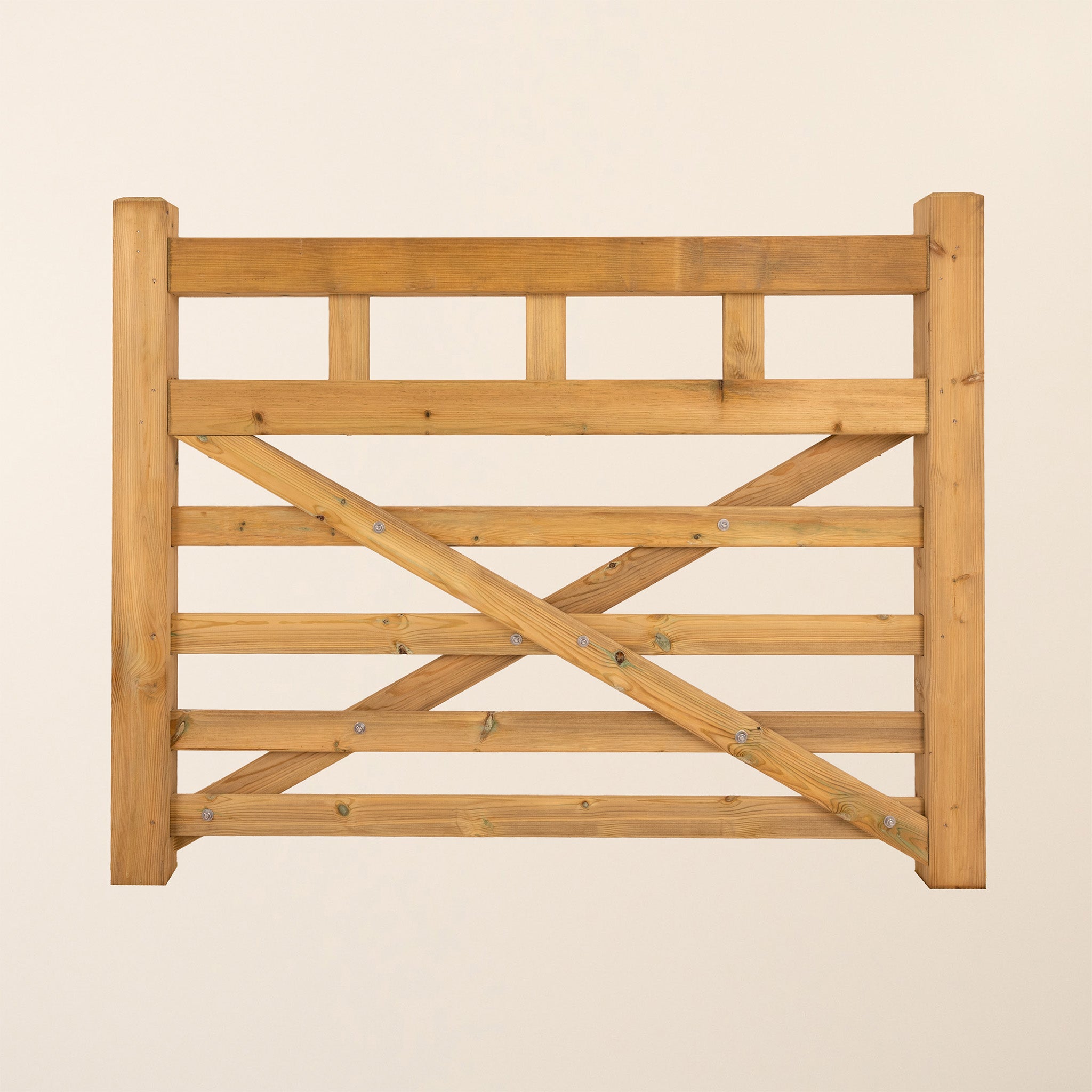 Boscastle Scandinavian Redwood Diamond Brace Planed Gate