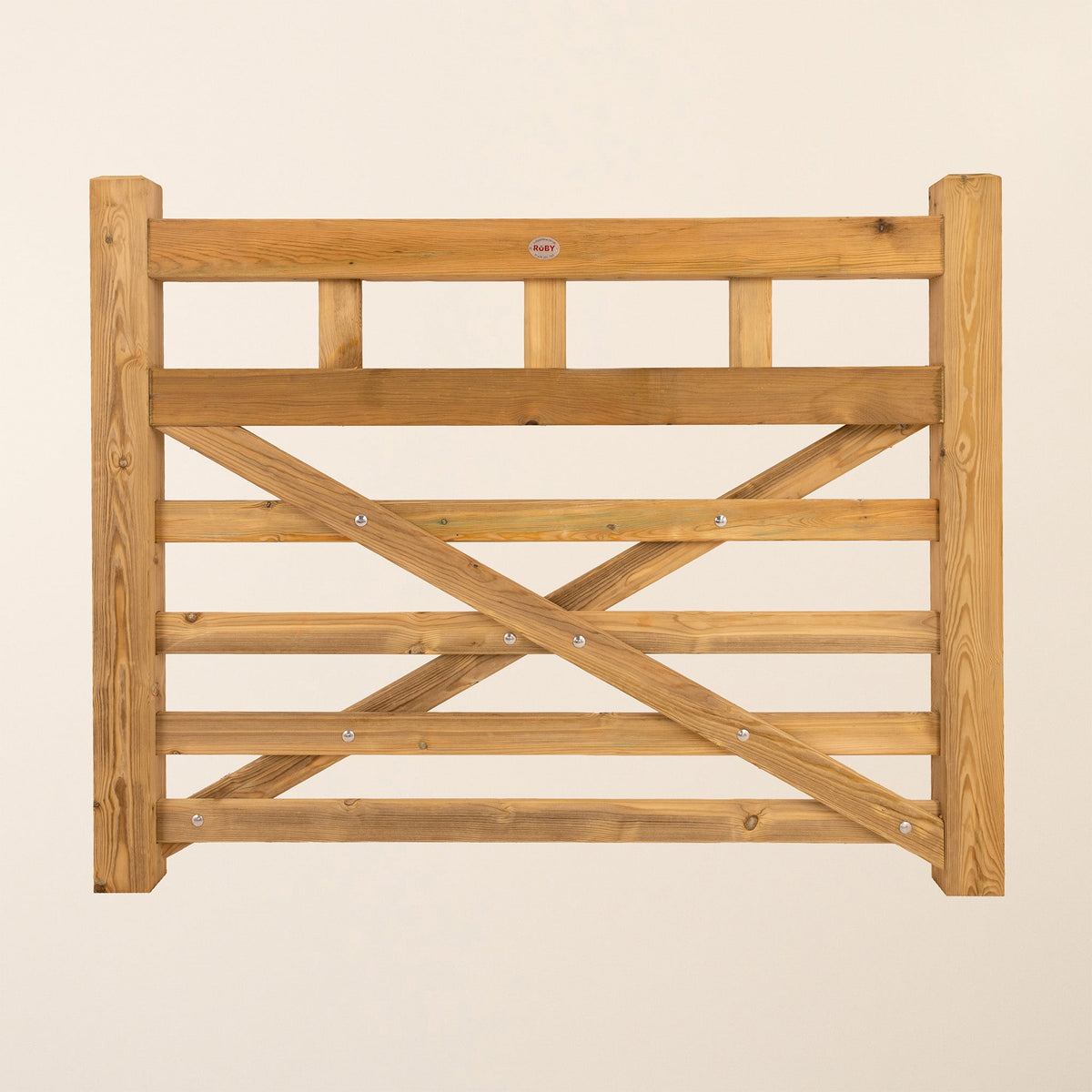 Boscastle Scandinavian Redwood Diamond Brace Planed Gate