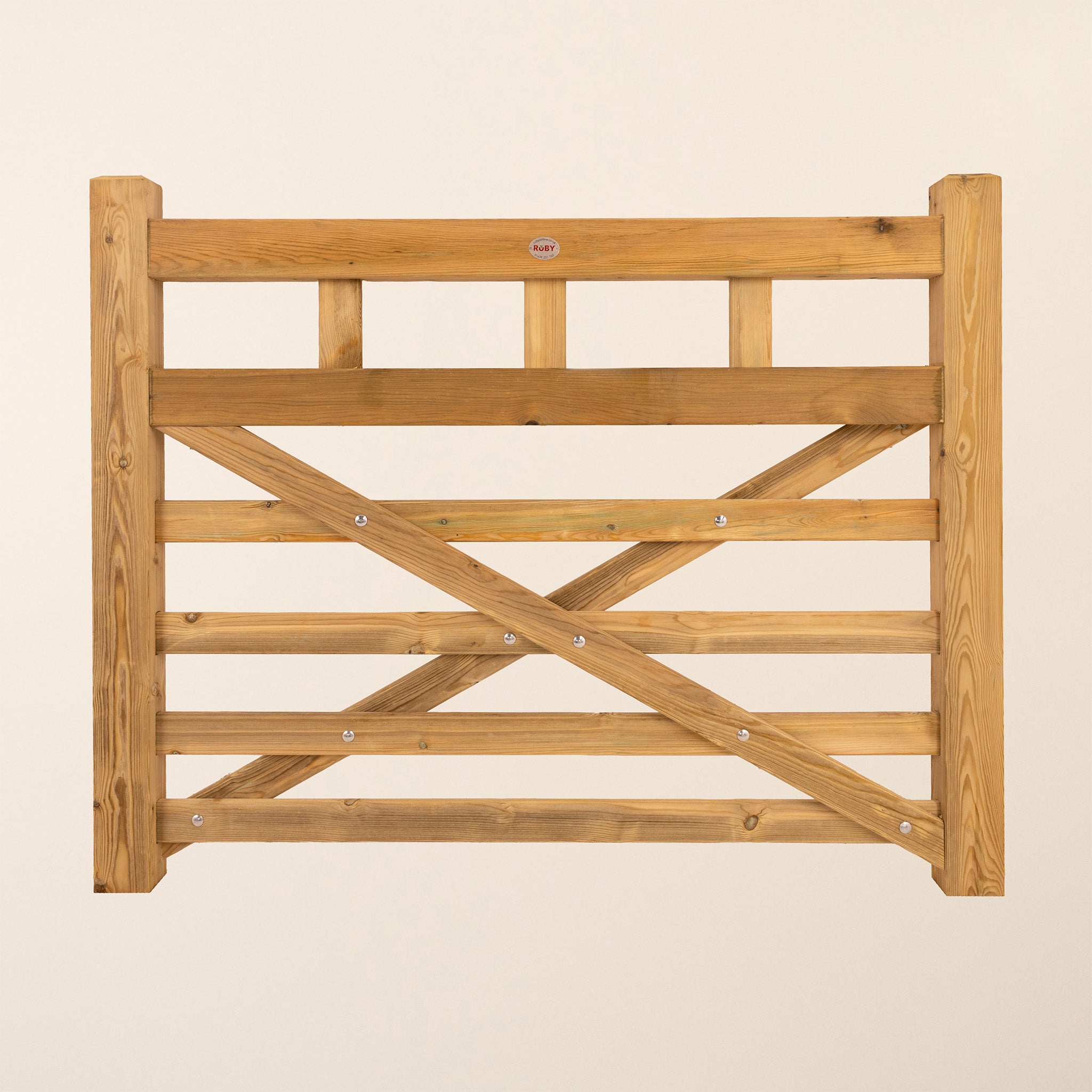 Boscastle Scandinavian Redwood Diamond Brace Planed Gate