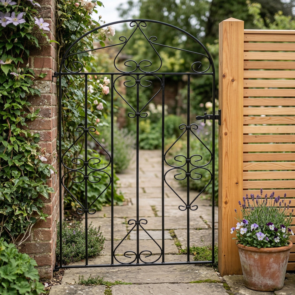 Callington Steel Bow Top Tall Garden Gate